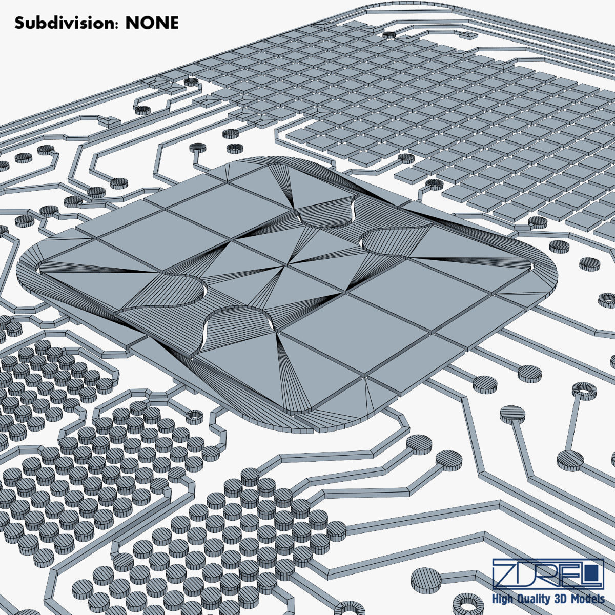 Electronic circuit bank card v 1 3D model_33