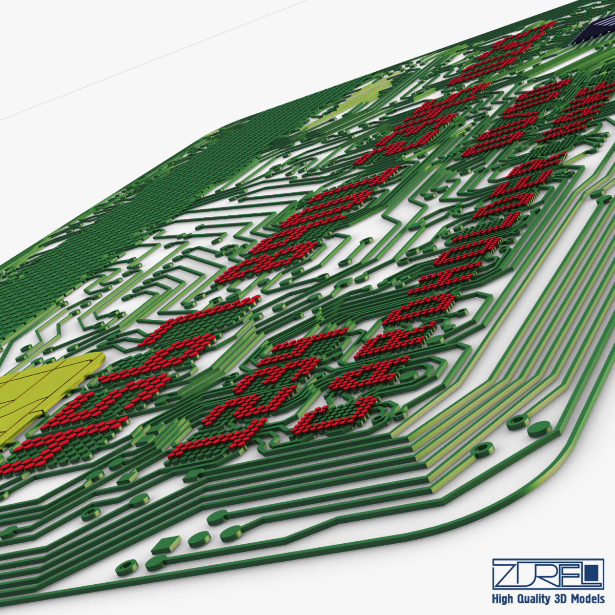 Electronic circuit bank card v 1 3D model_22
