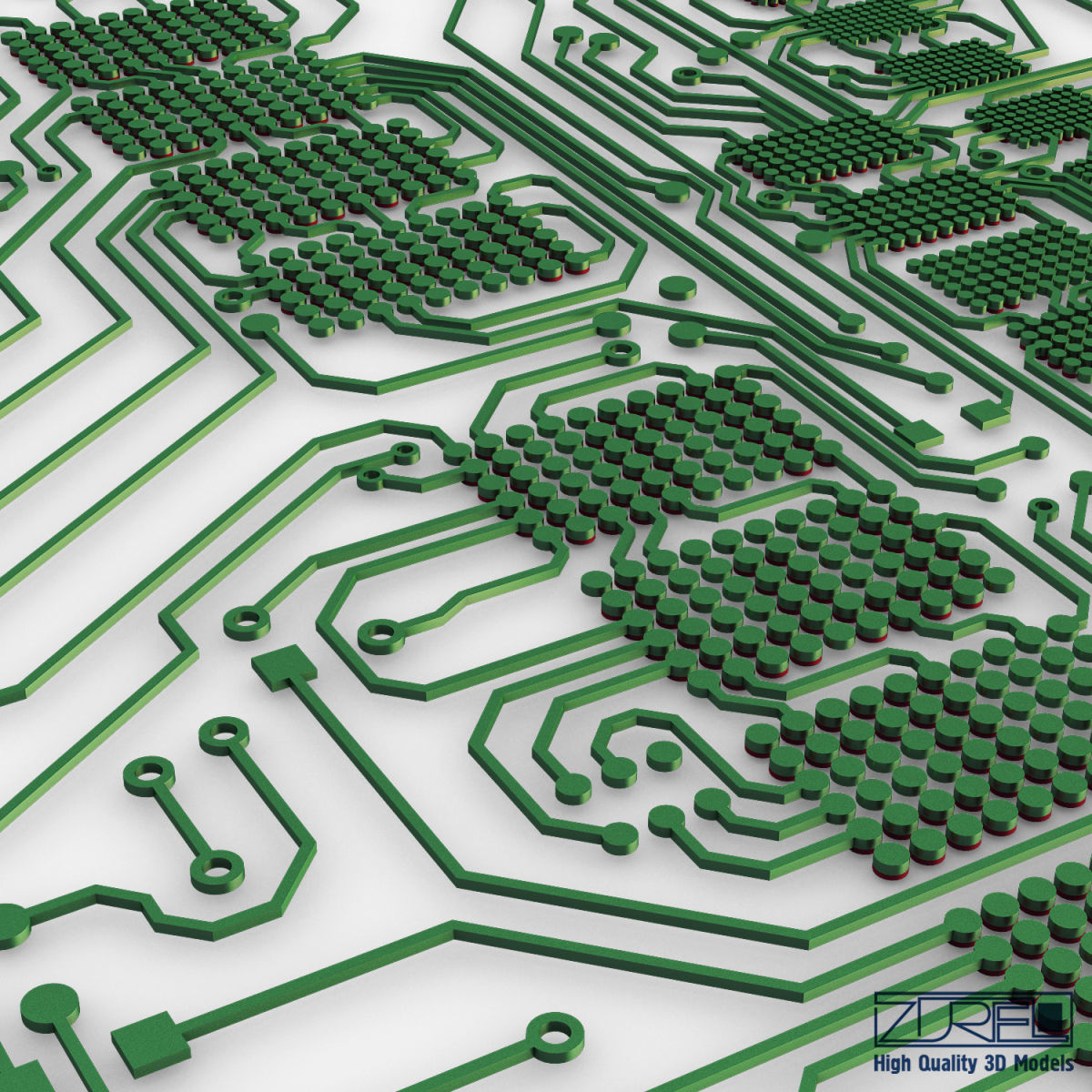 Electronic circuit bank card v 1 3D model_23