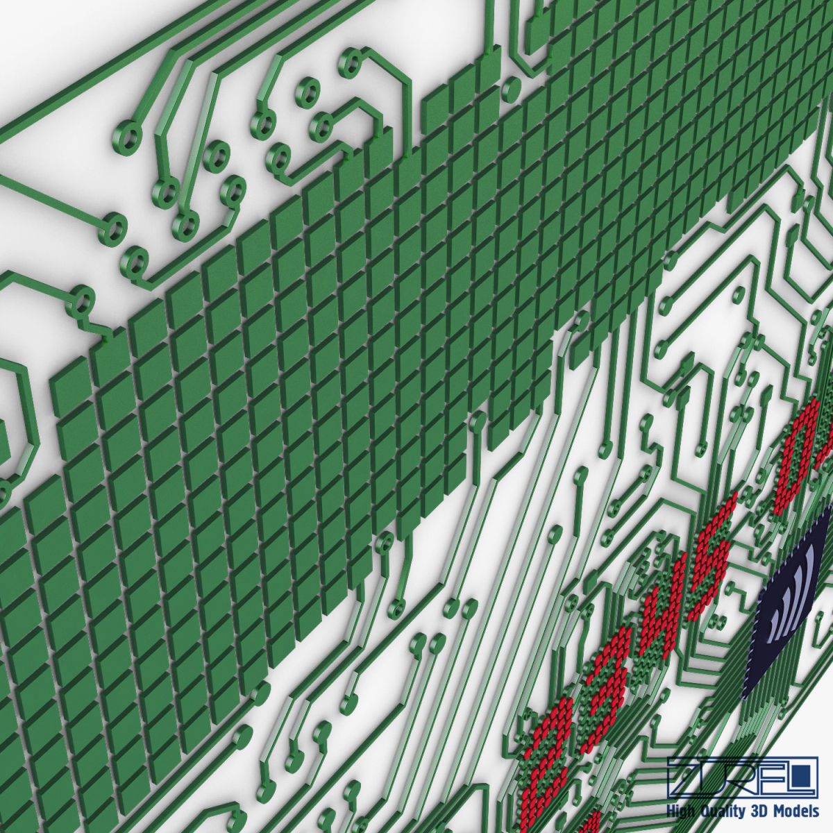 Electronic circuit bank card v 1 3D model_27