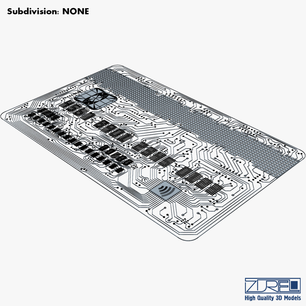 Electronic circuit bank card v 1 3D model_31