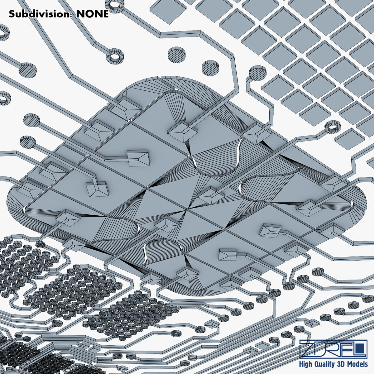 Electronic circuit bank card v 1 3D model_35