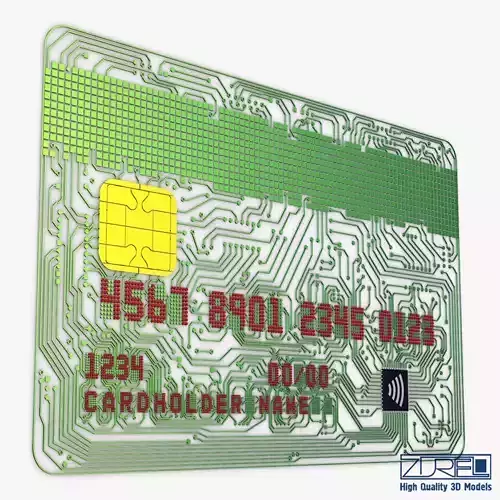 Electronic circuit bank card v 1