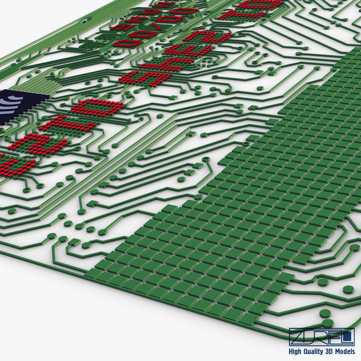 Electronic circuit bank card v 1 3D model_21