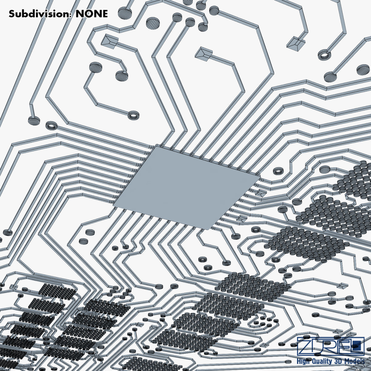 Electronic circuit bank card v 1 3D model_38