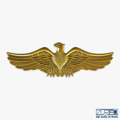 Eagle Insignia Gold 3D model