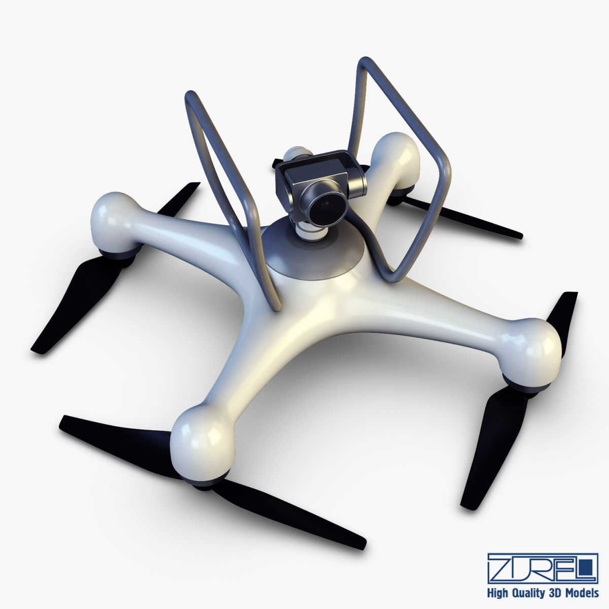 Drone Quadcopter v 1 3D model_14