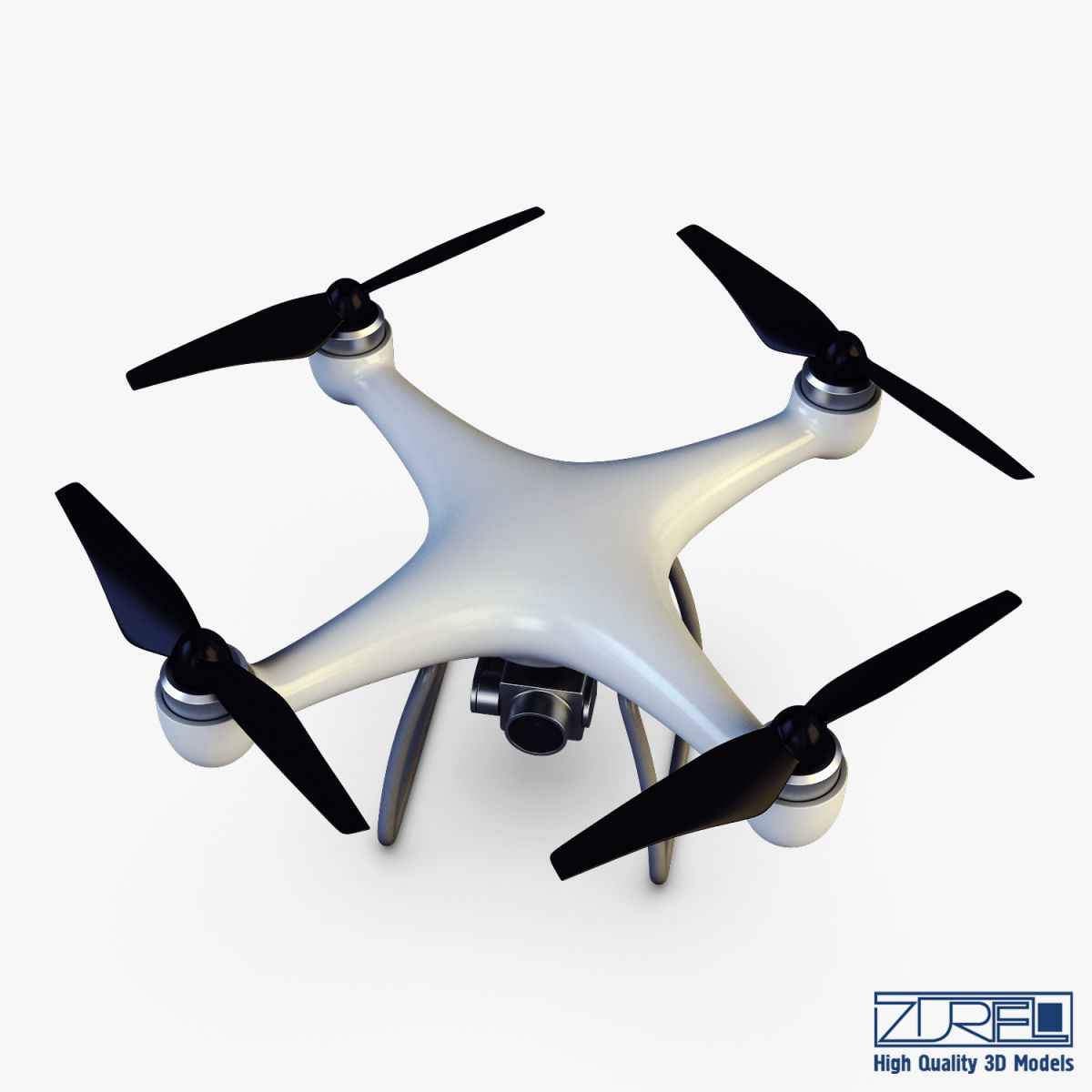 Drone Quadcopter v 1 3D model_2
