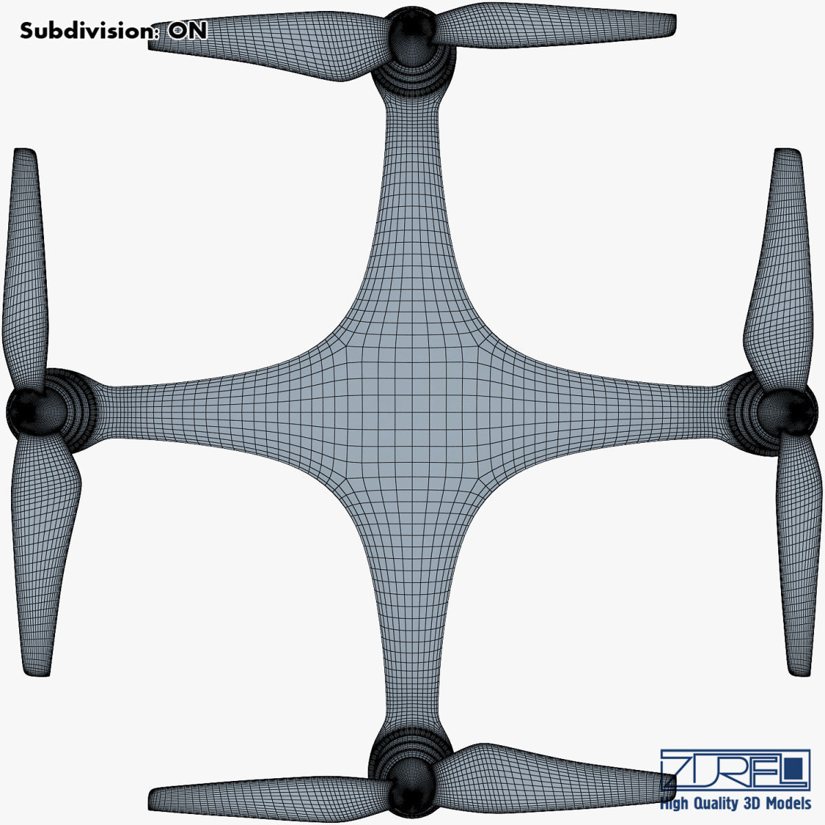 Drone Quadcopter v 1 3D model_31