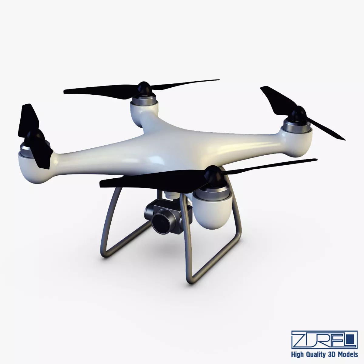 Drone Quadcopter v 1 3D model_0