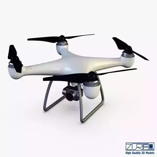 Drone Quadcopter v 1 3D model Drone Quadcopter v 1 3D model