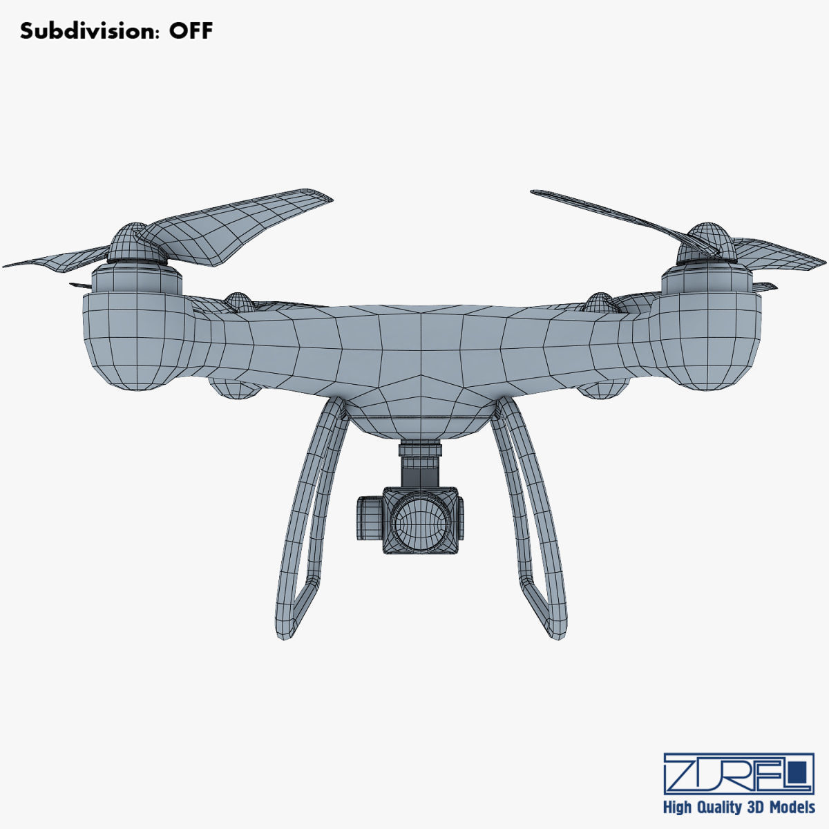 Drone Quadcopter v 1 3D model_28
