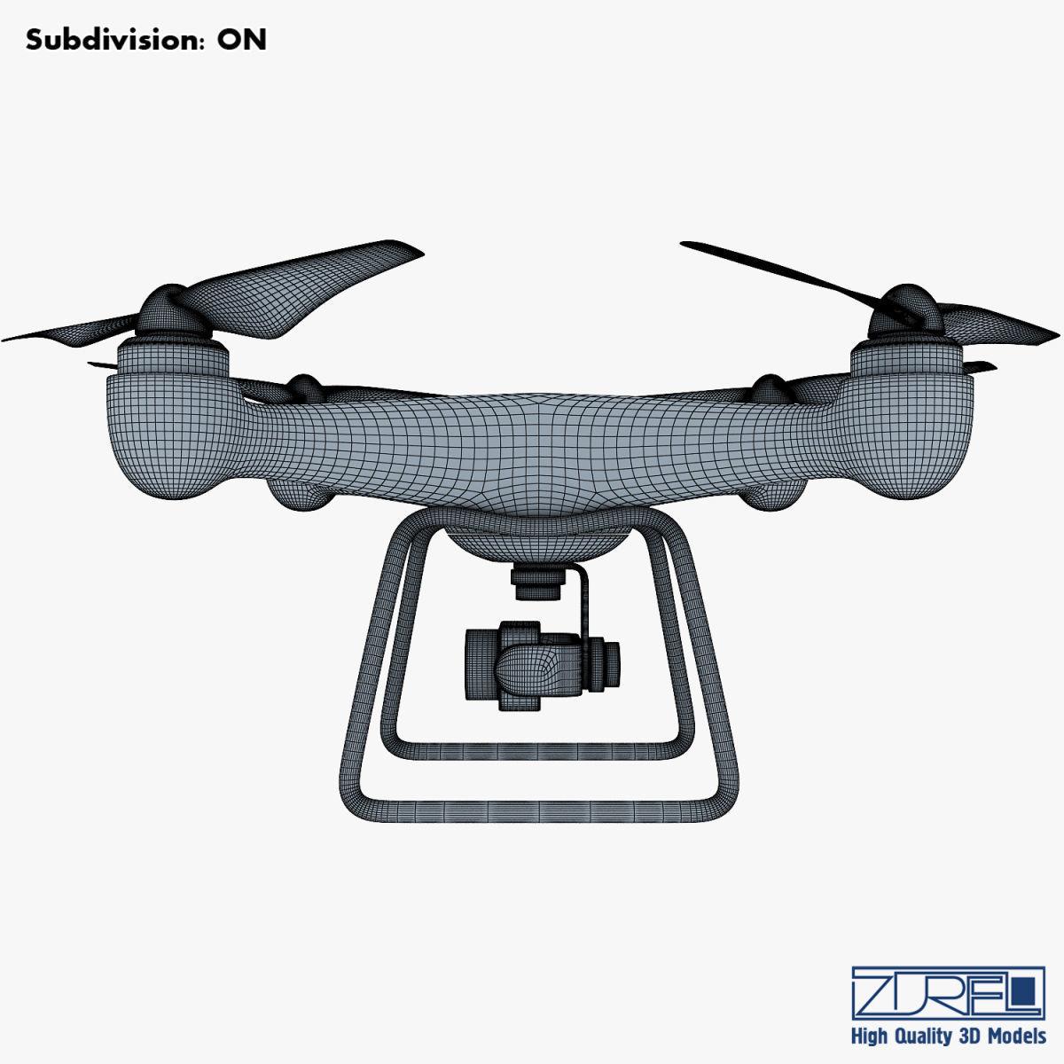 Drone Quadcopter v 1 3D model_29