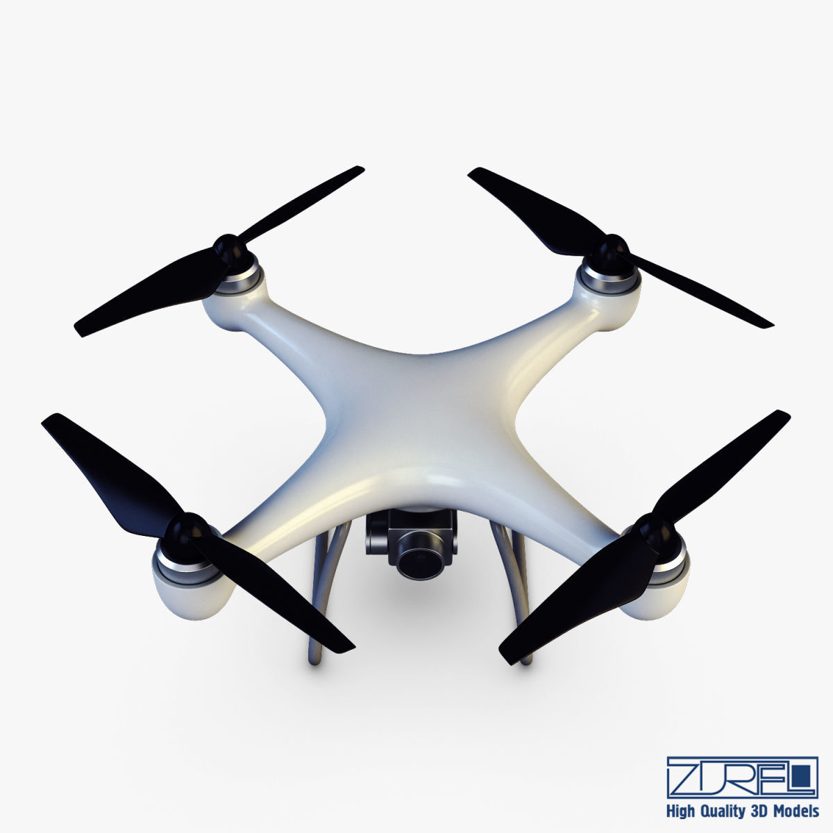 Drone Quadcopter v 1 3D model_9