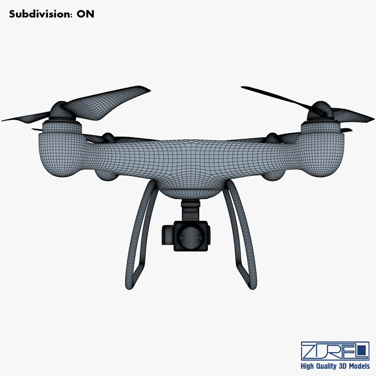 Drone Quadcopter v 1 3D model_27