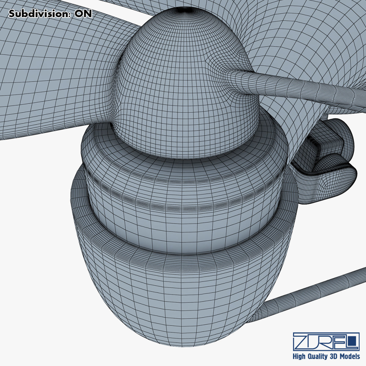 Drone Quadcopter v 1 3D model_37