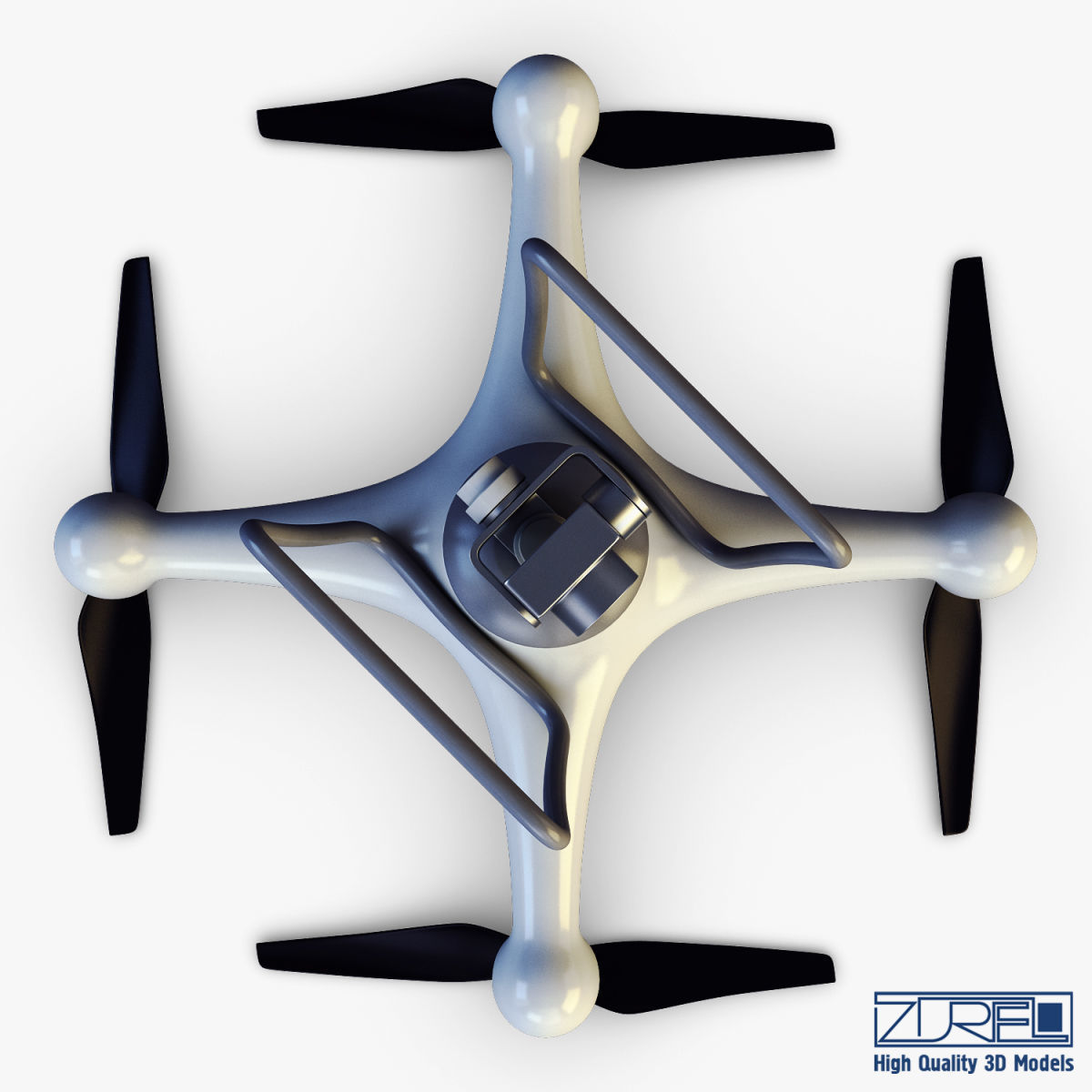Drone Quadcopter v 1 3D model_13