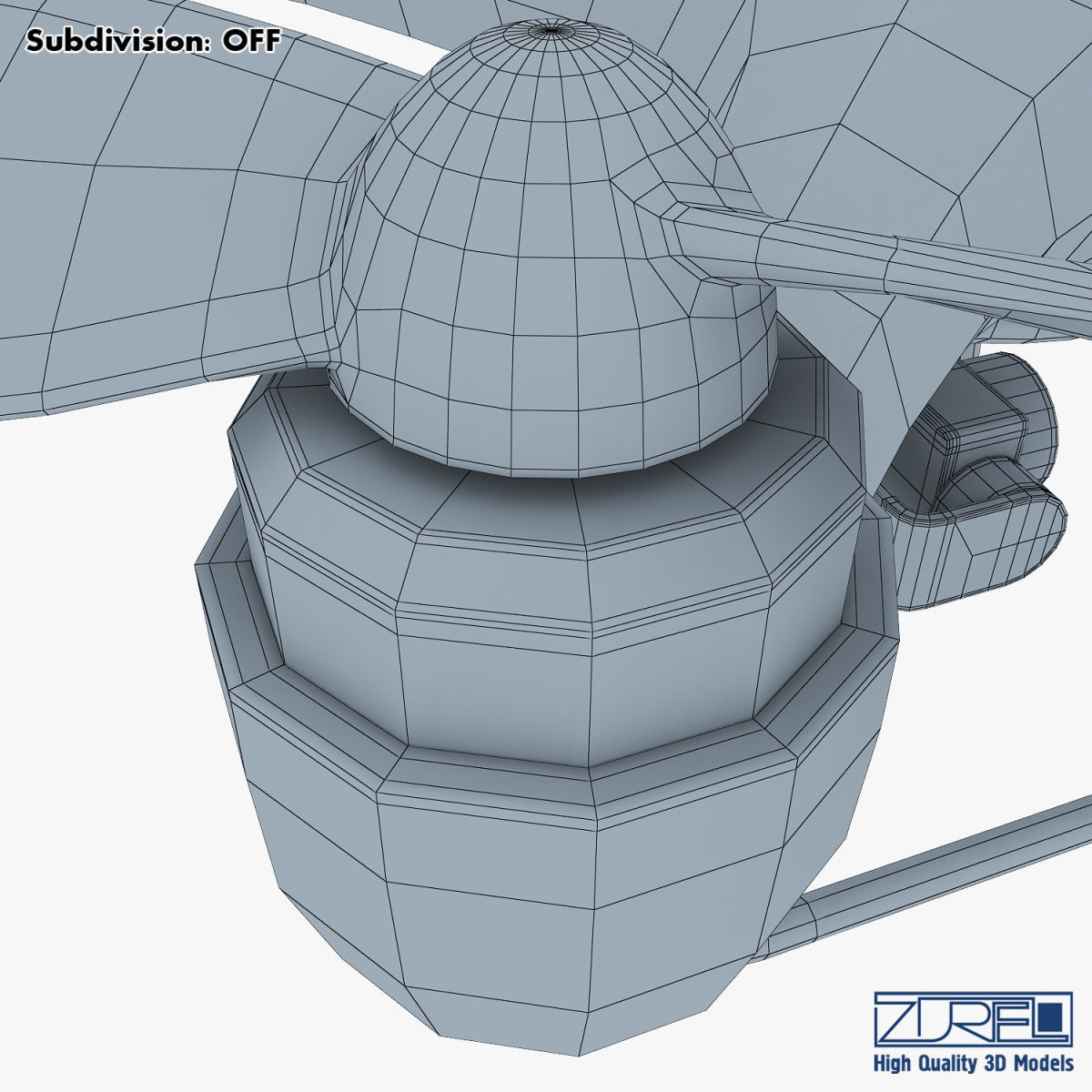 Drone Quadcopter v 1 3D model_38