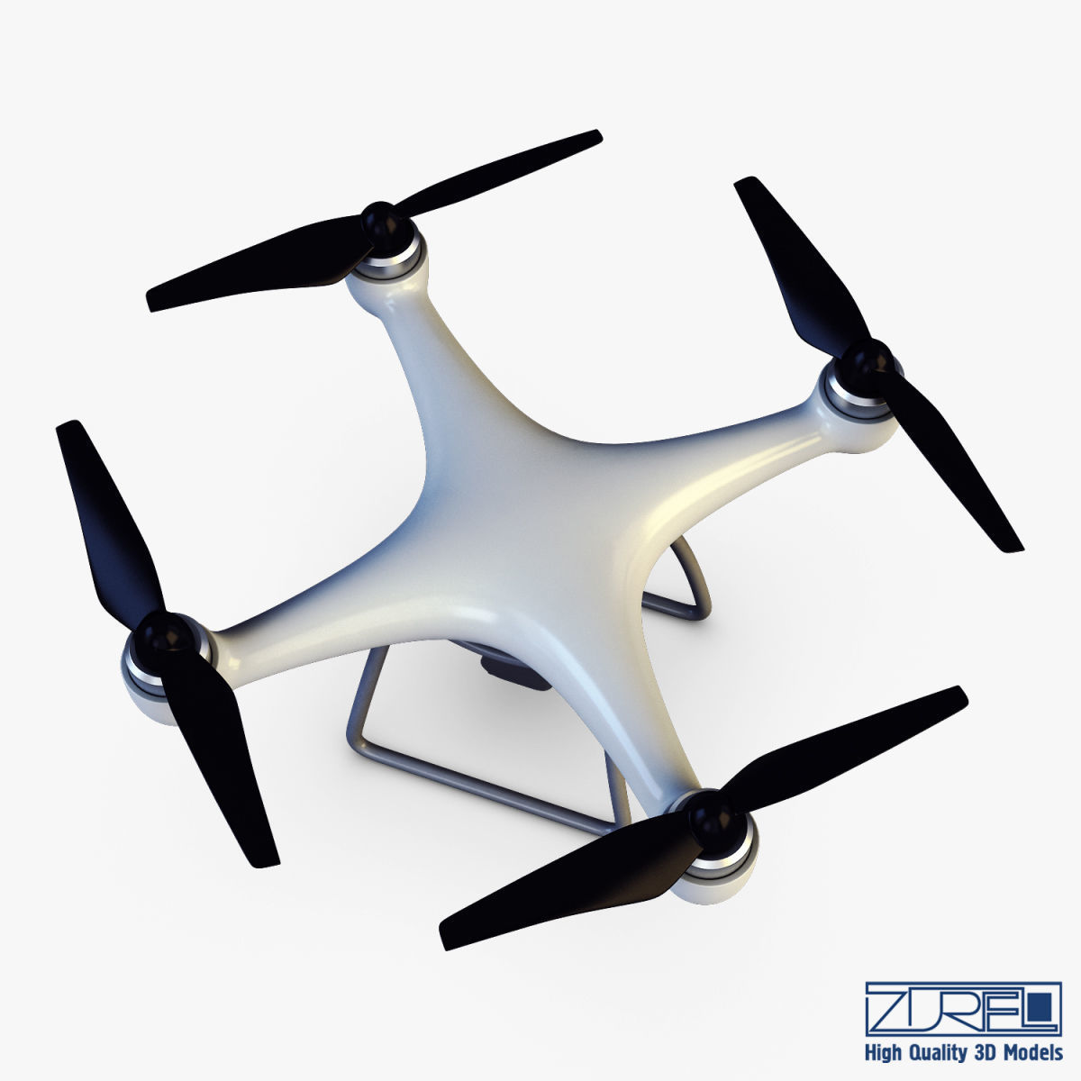 Drone Quadcopter v 1 3D model_10
