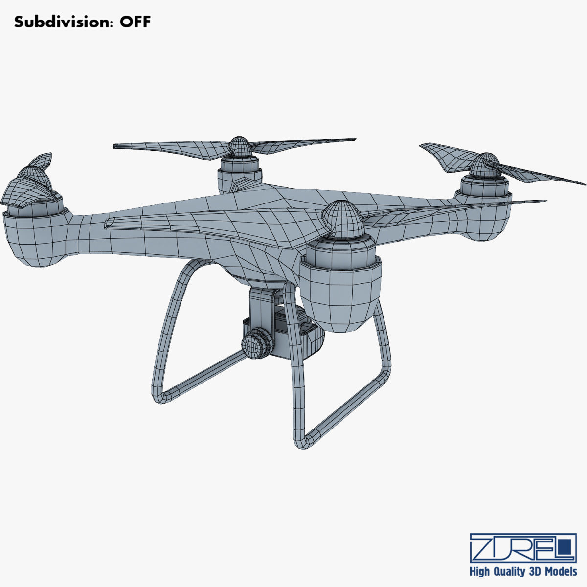 Drone Quadcopter v 1 3D model_24
