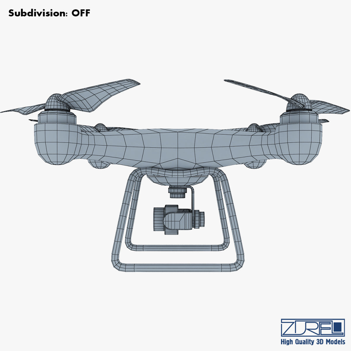 Drone Quadcopter v 1 3D model_30