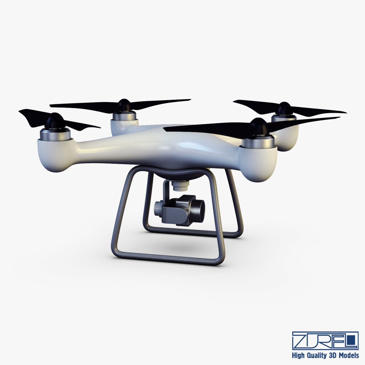 Drone Quadcopter v 1 3D model_11