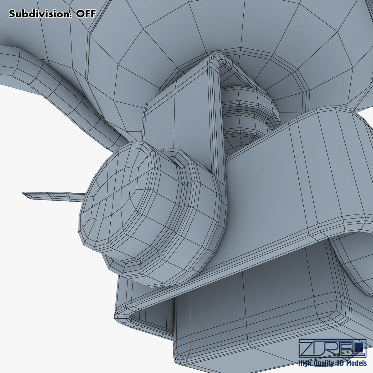 Drone Quadcopter v 1 3D model_46