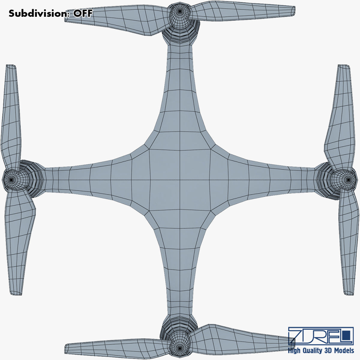 Drone Quadcopter v 1 3D model_32