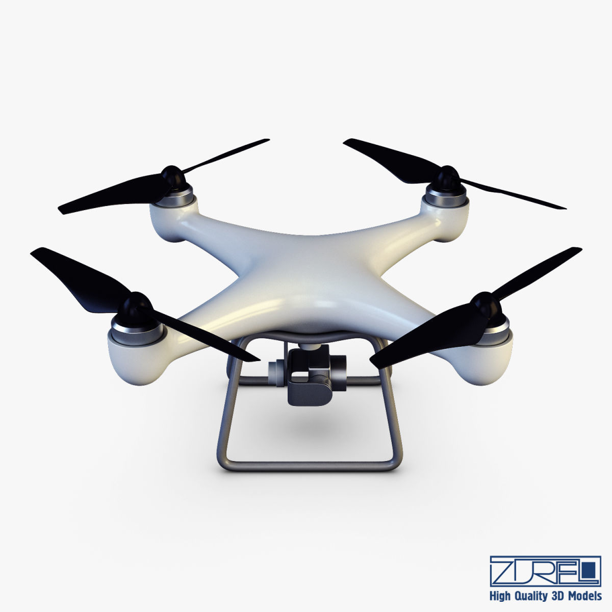 Drone Quadcopter v 1 3D model_8