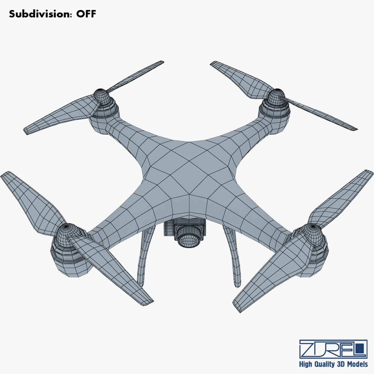 Drone Quadcopter v 1 3D model_26