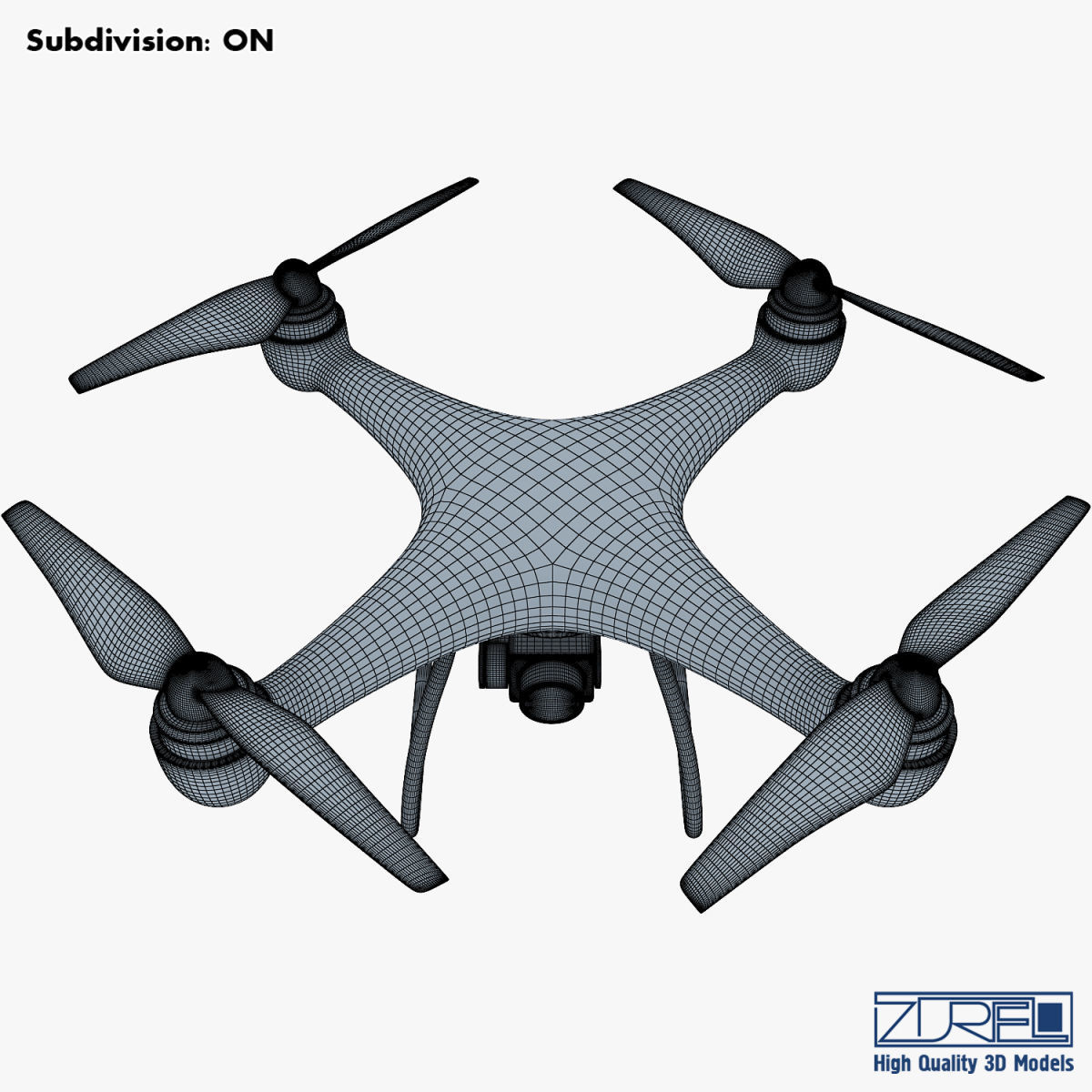 Drone Quadcopter v 1 3D model_25