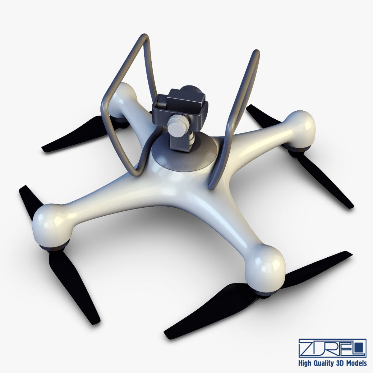 Drone Quadcopter v 1 3D model_15