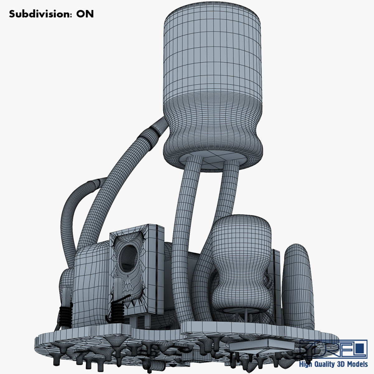 Circuit board v 1 3D model_34