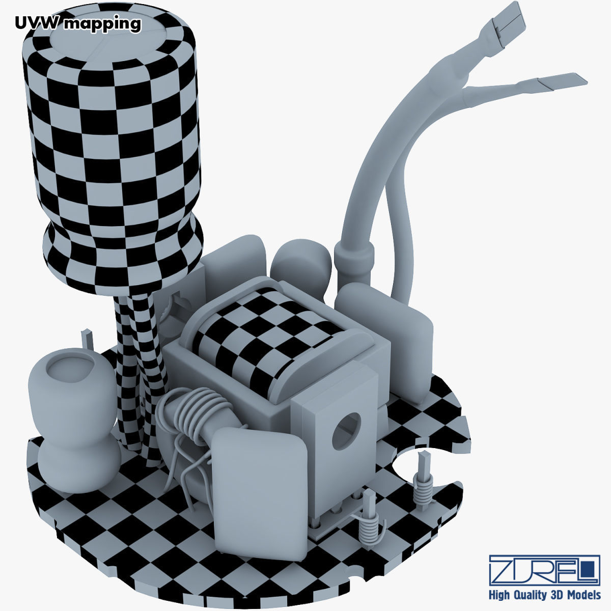 Circuit board v 1 3D model_52