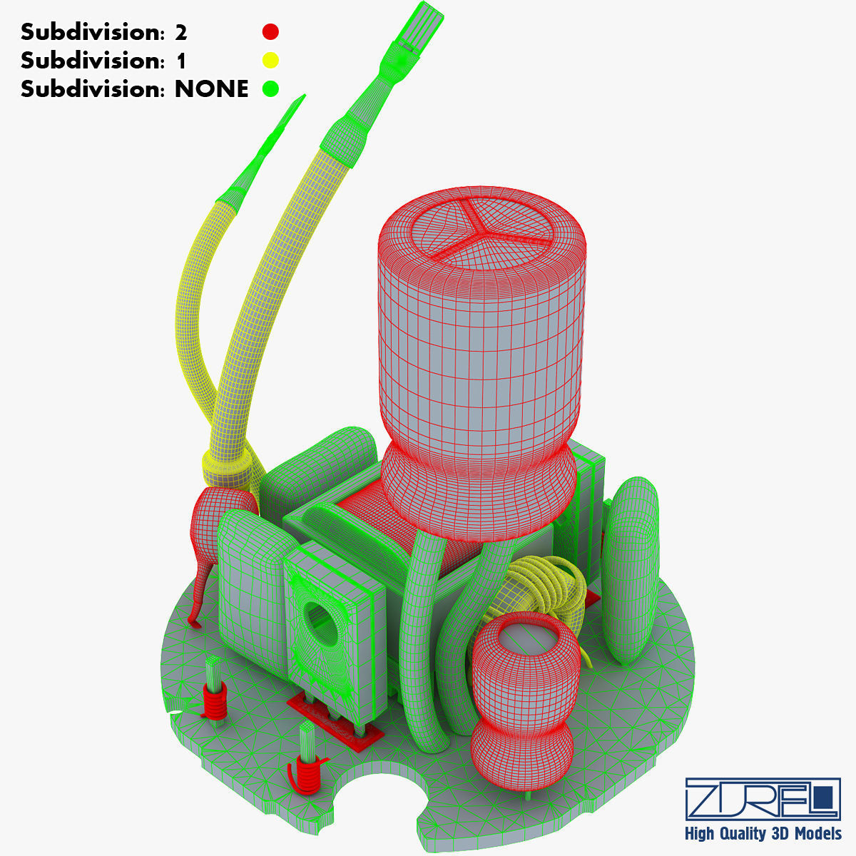 Circuit board v 1 3D model_54