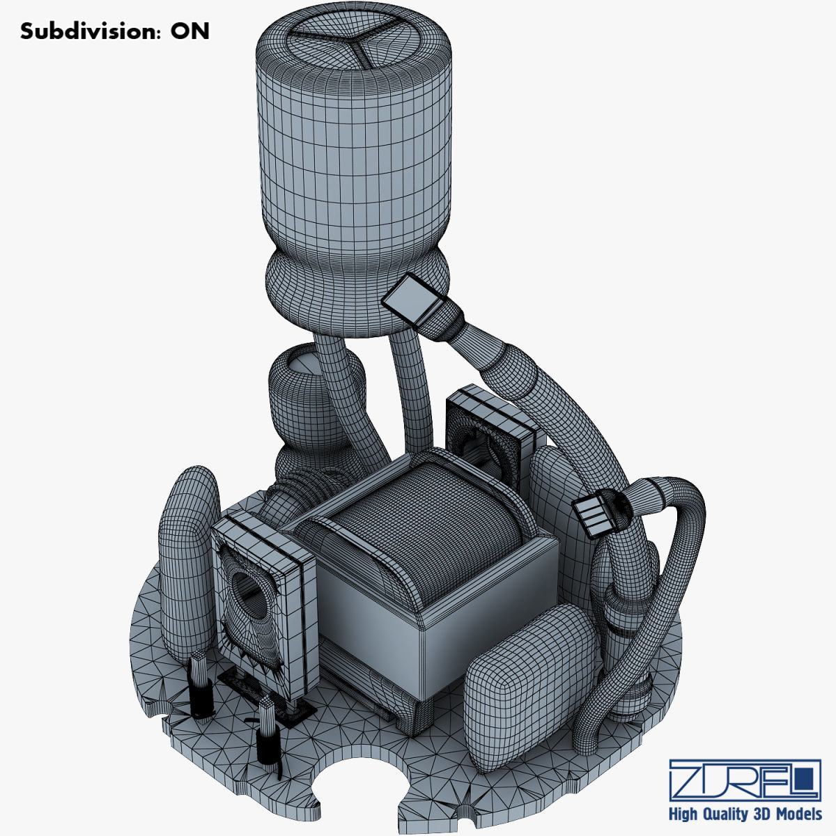 Circuit board v 1 3D model_30