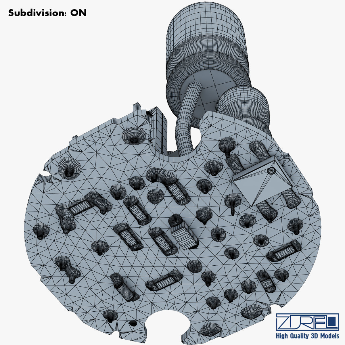 Circuit board v 1 3D model_40