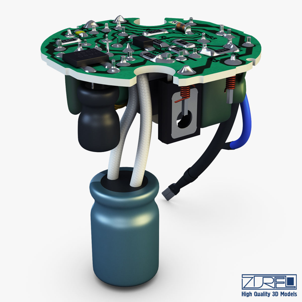 Circuit board v 1 3D model_12