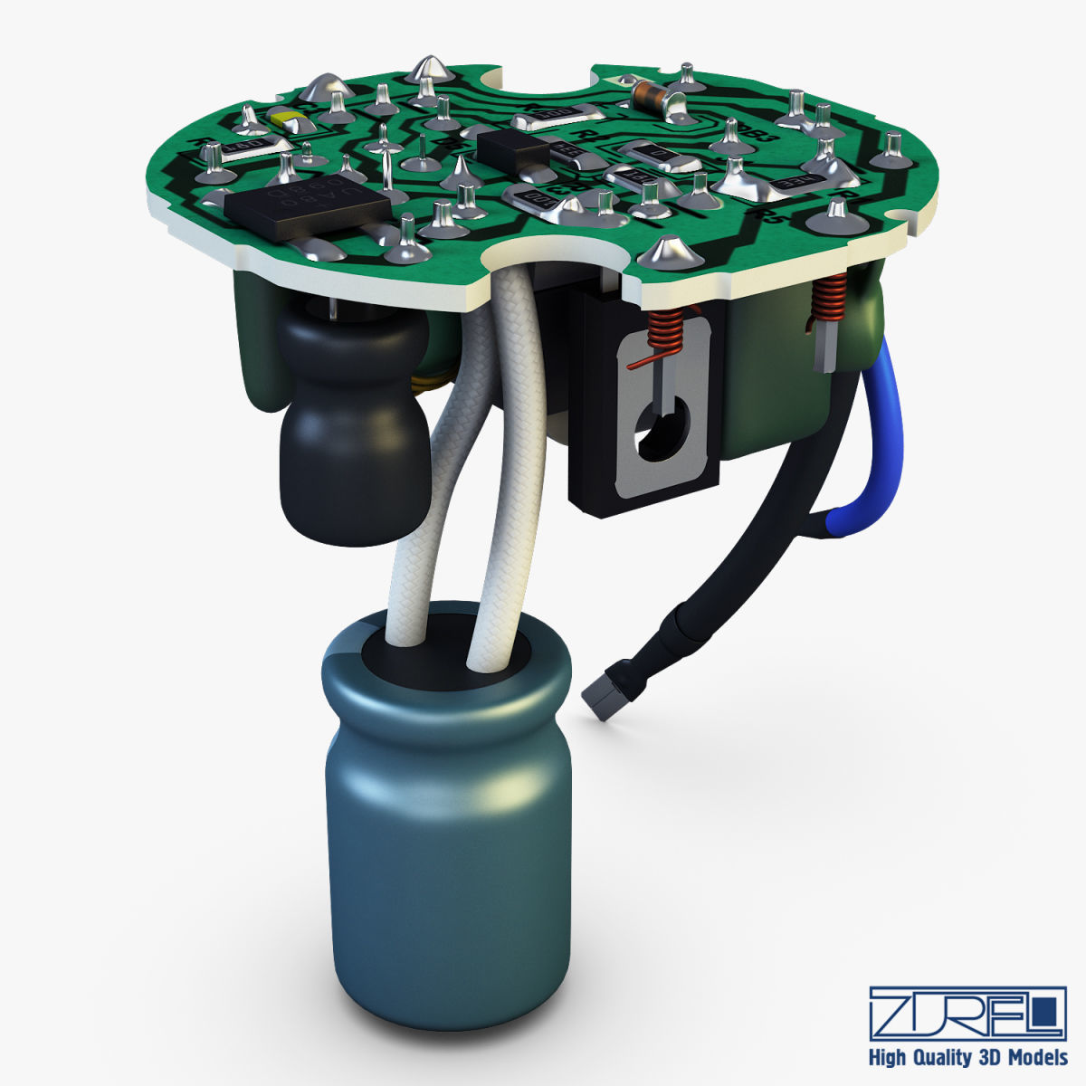 Circuit board v 1 3D model_10