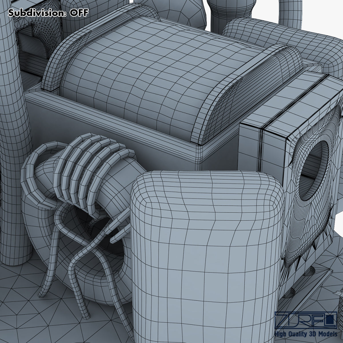 Circuit board v 1 3D model_45