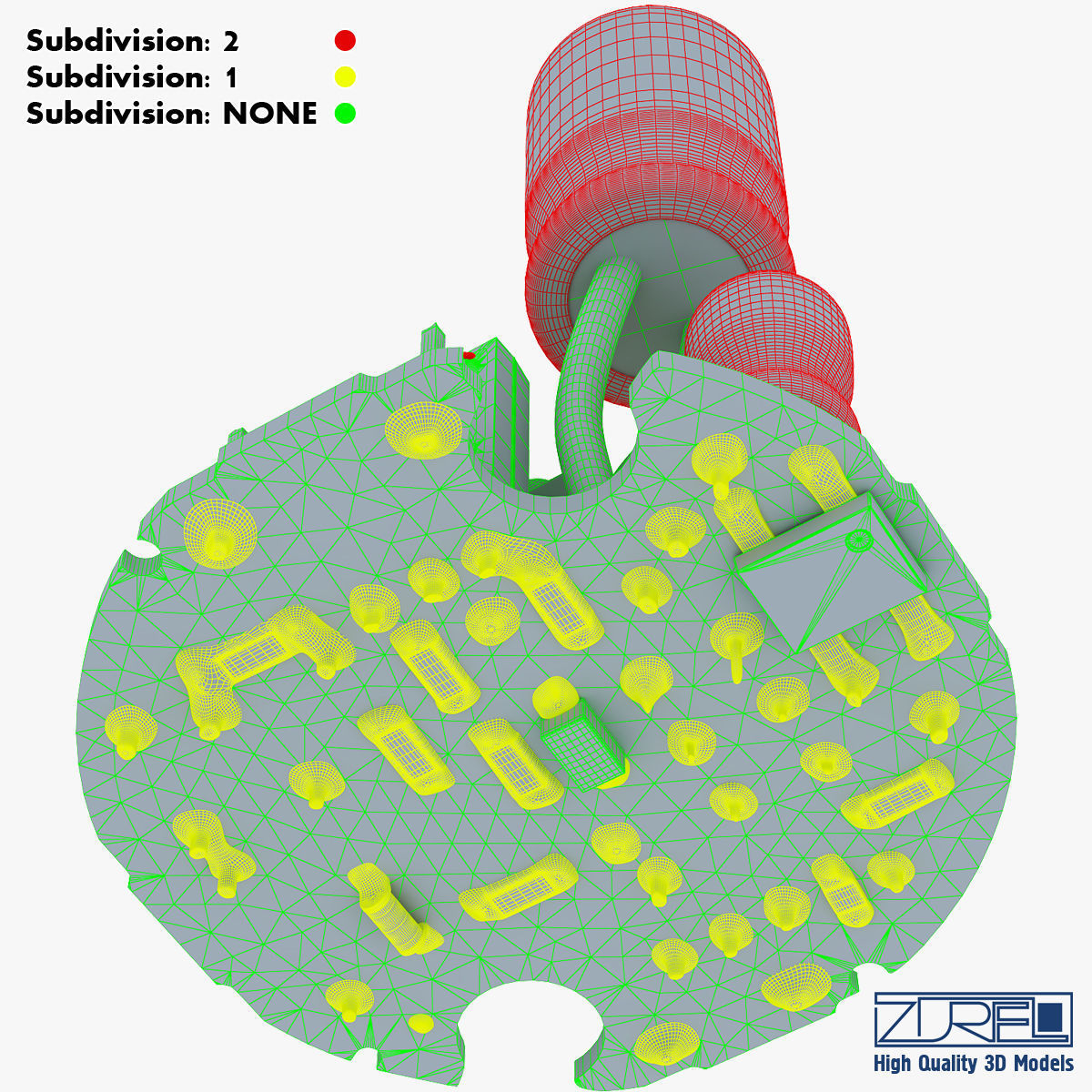 Circuit board v 1 3D model_55