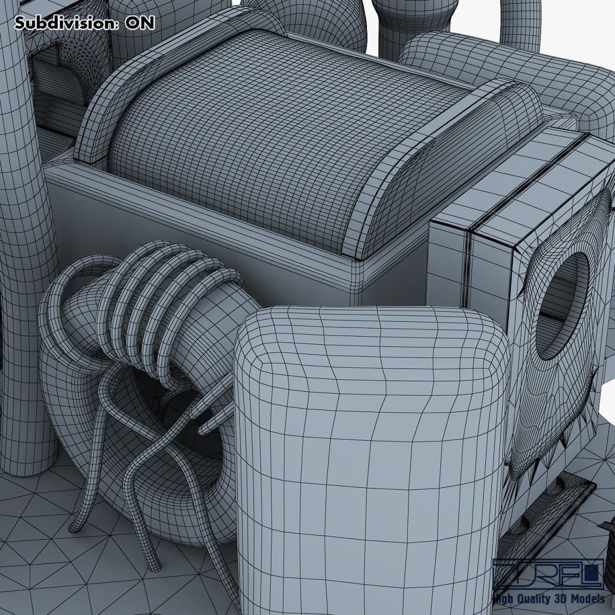 Circuit board v 1 3D model_44