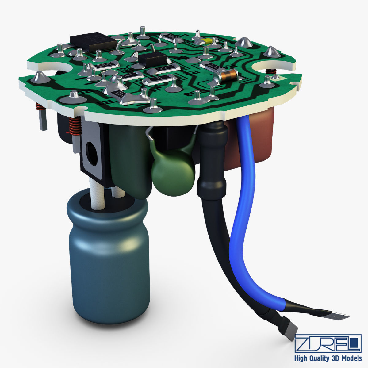 Circuit board v 1 3D model_18