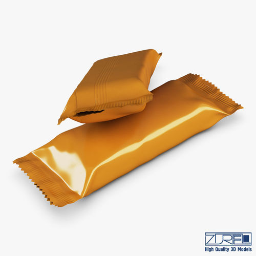 Candy wrapper v 8 3D model 5
