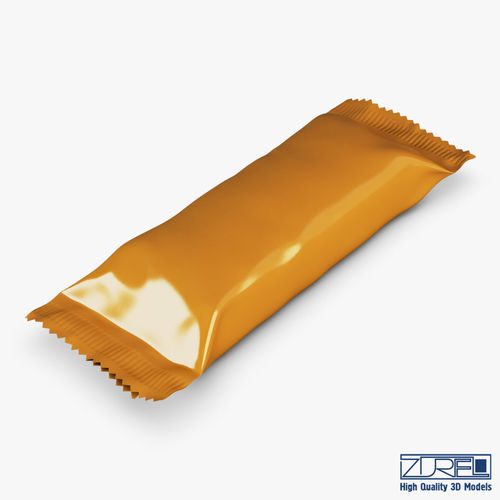 Candy wrapper v 8 3D model 3