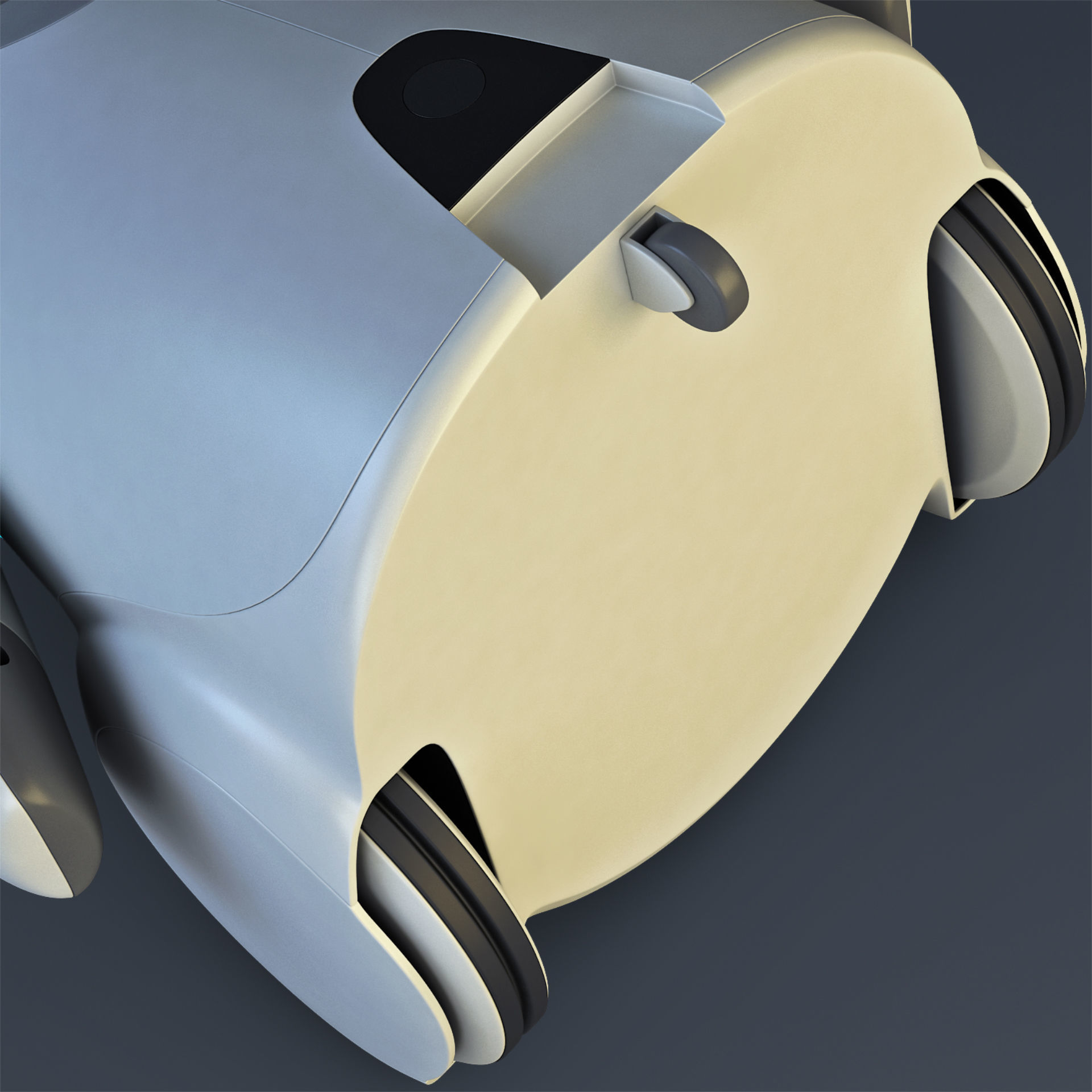 Buddy Robot White M 2 3D model_23