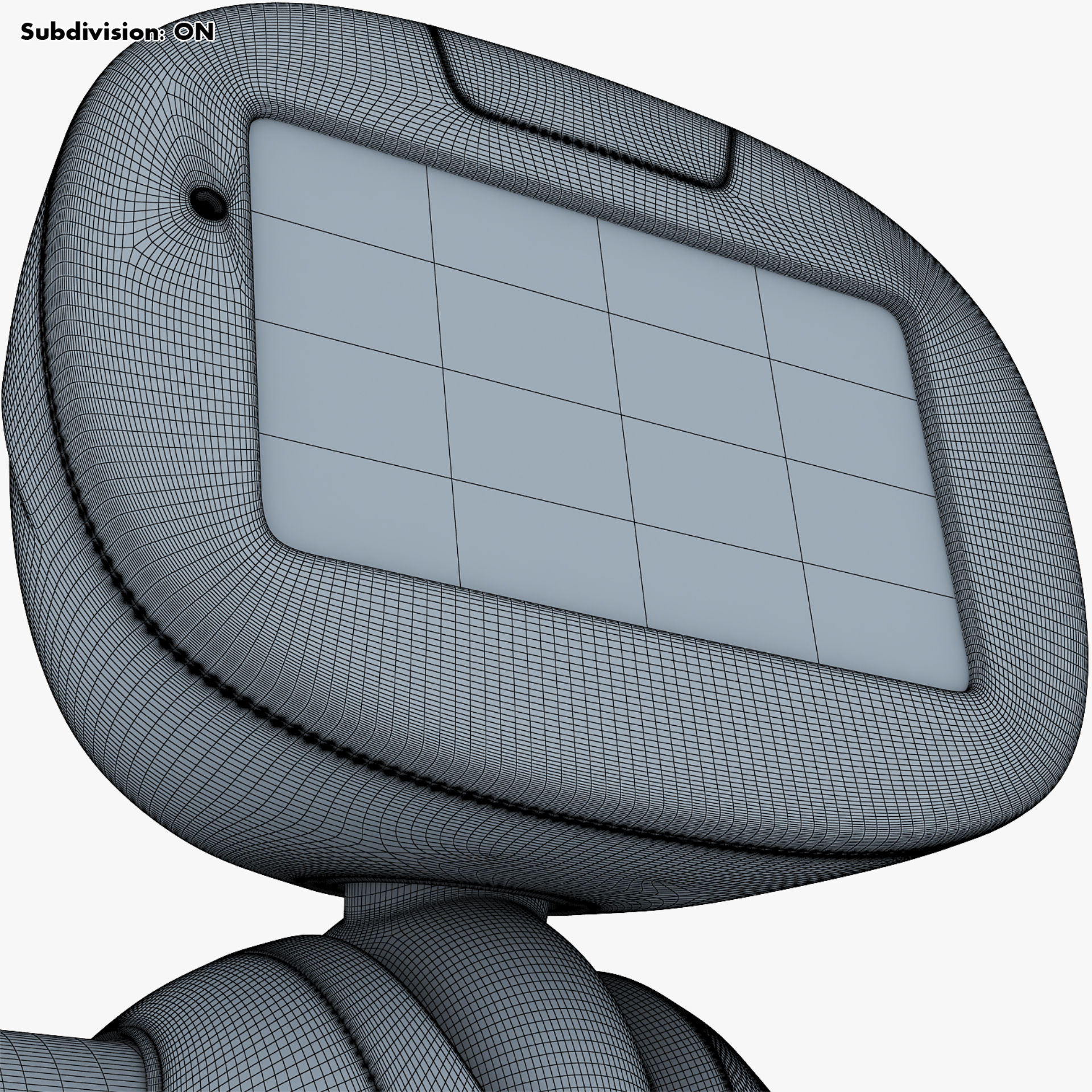 Buddy Robot White M 2 3D model_42