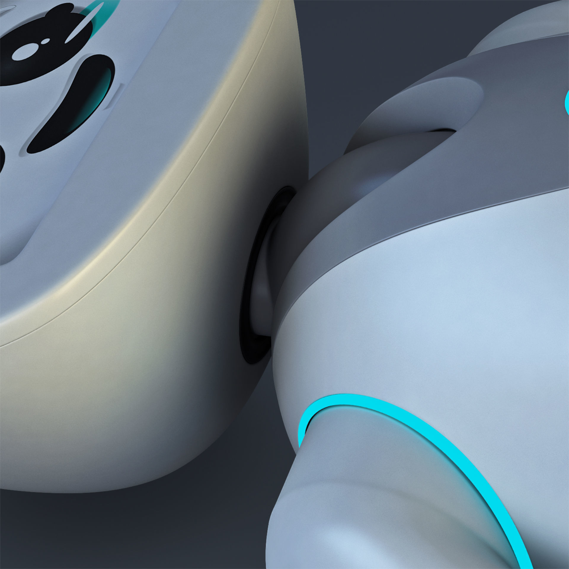 Buddy Robot White M 2 3D model_25