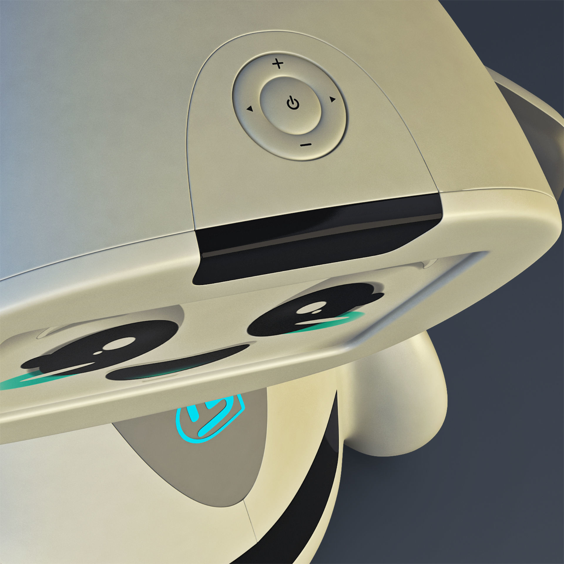 Buddy Robot White M 2 3D model_20