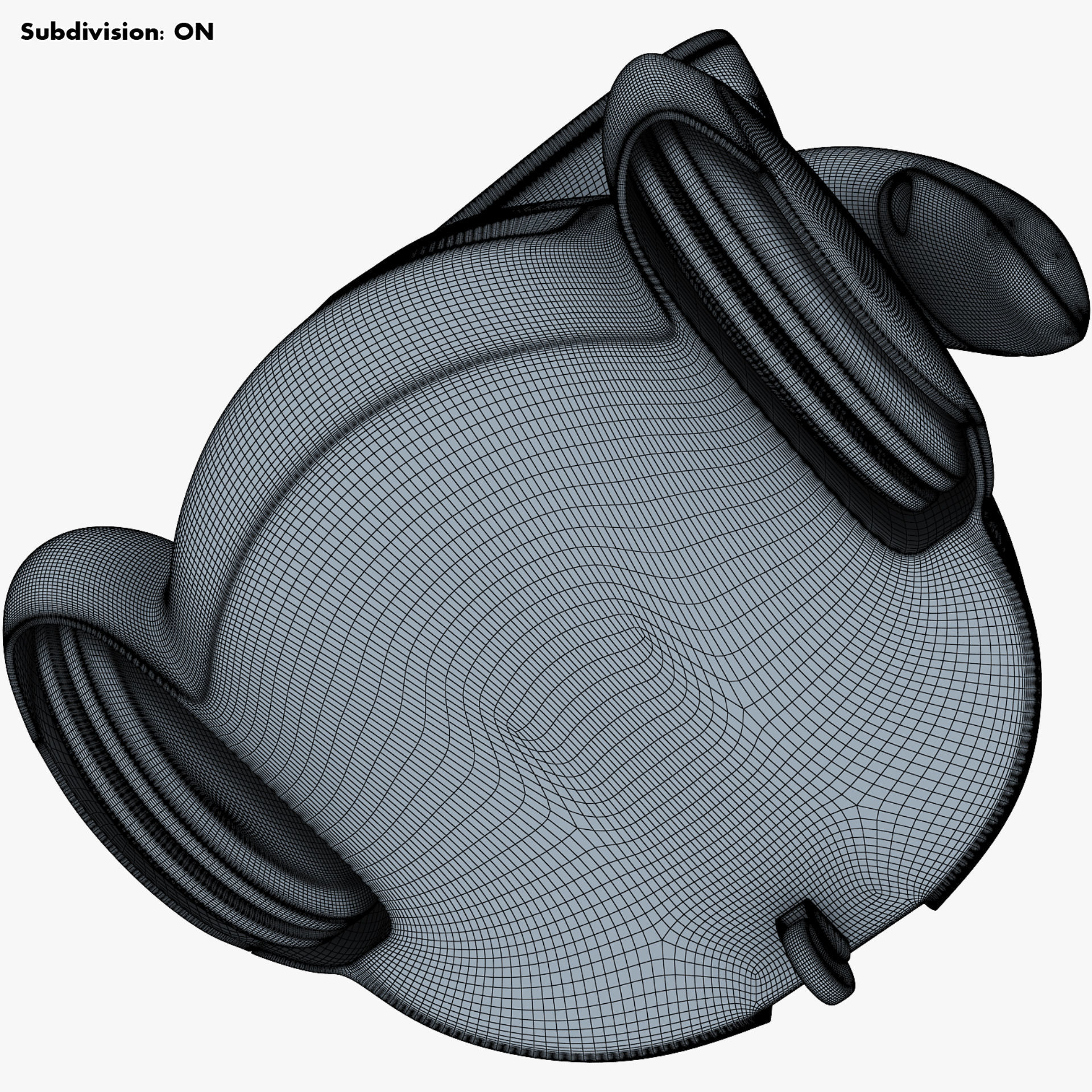 Buddy Robot White M 2 3D model_52